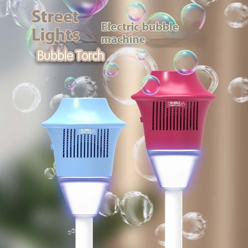 Lamp Soap Bubbles Machine Automatic Bubble Gun Creative Bubble Gun Toys Blower Maker Weeding Birthday Party Games Toys