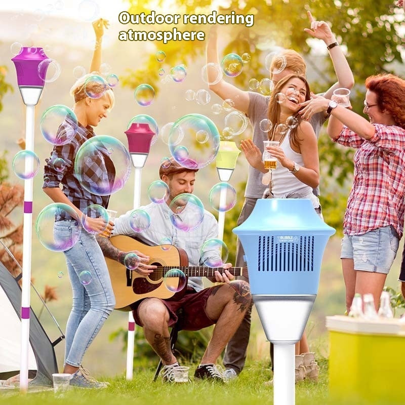 Lamp Soap Bubbles Machine Automatic Bubble Gun Creative Bubble Gun Toys Blower Maker Weeding Birthday Party Games Toys